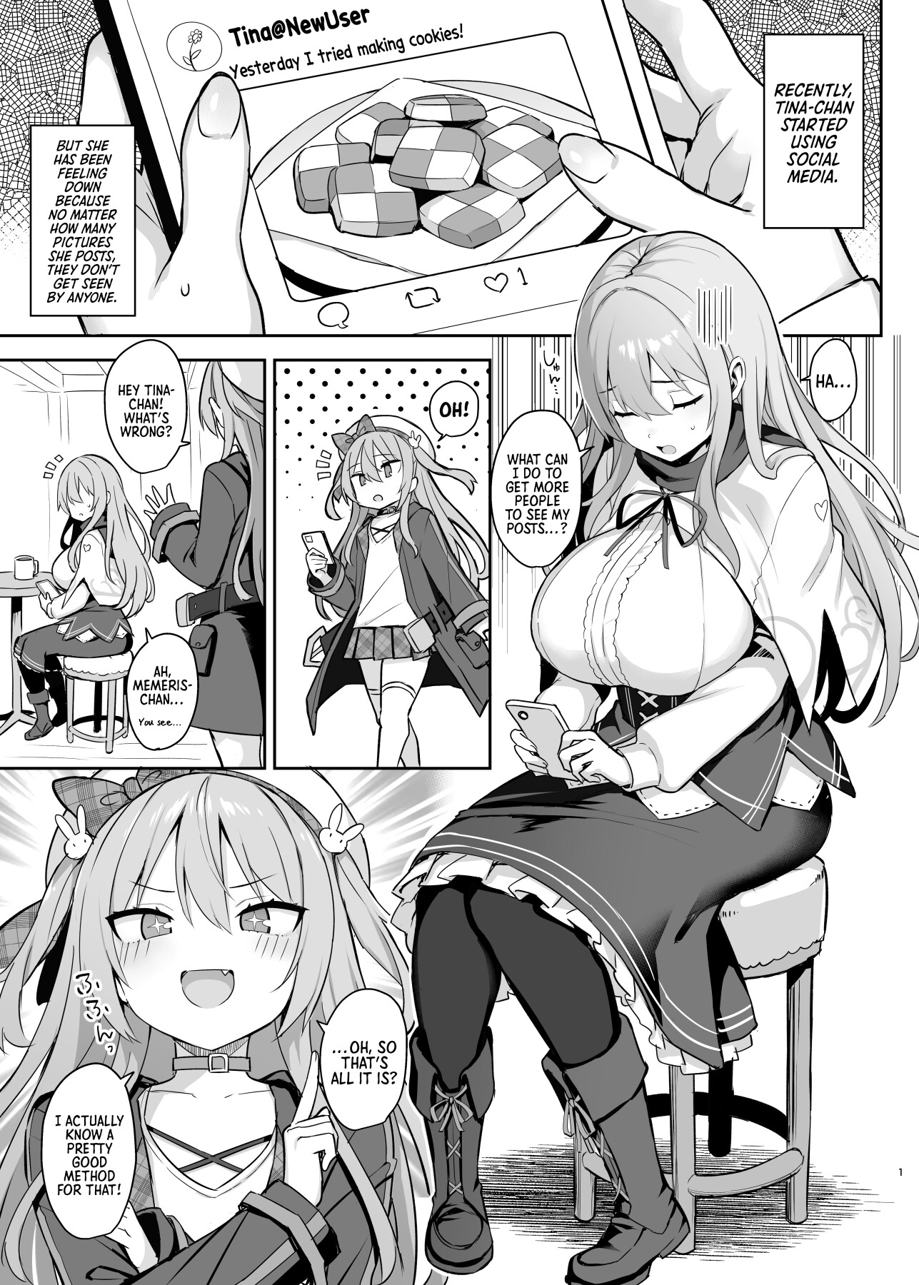 Hentai Manga Comic-The Naughty Saint Gets Hooked on Lewd Streaming-Read-2
